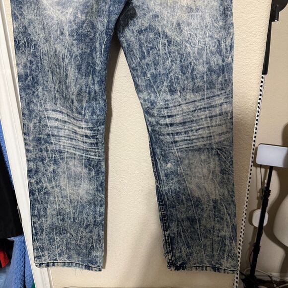 CJ Black Premium Jeans Mens 28x30 Relaxed Straight Acid Wash Denim Y2K - Picture 2 of 8
